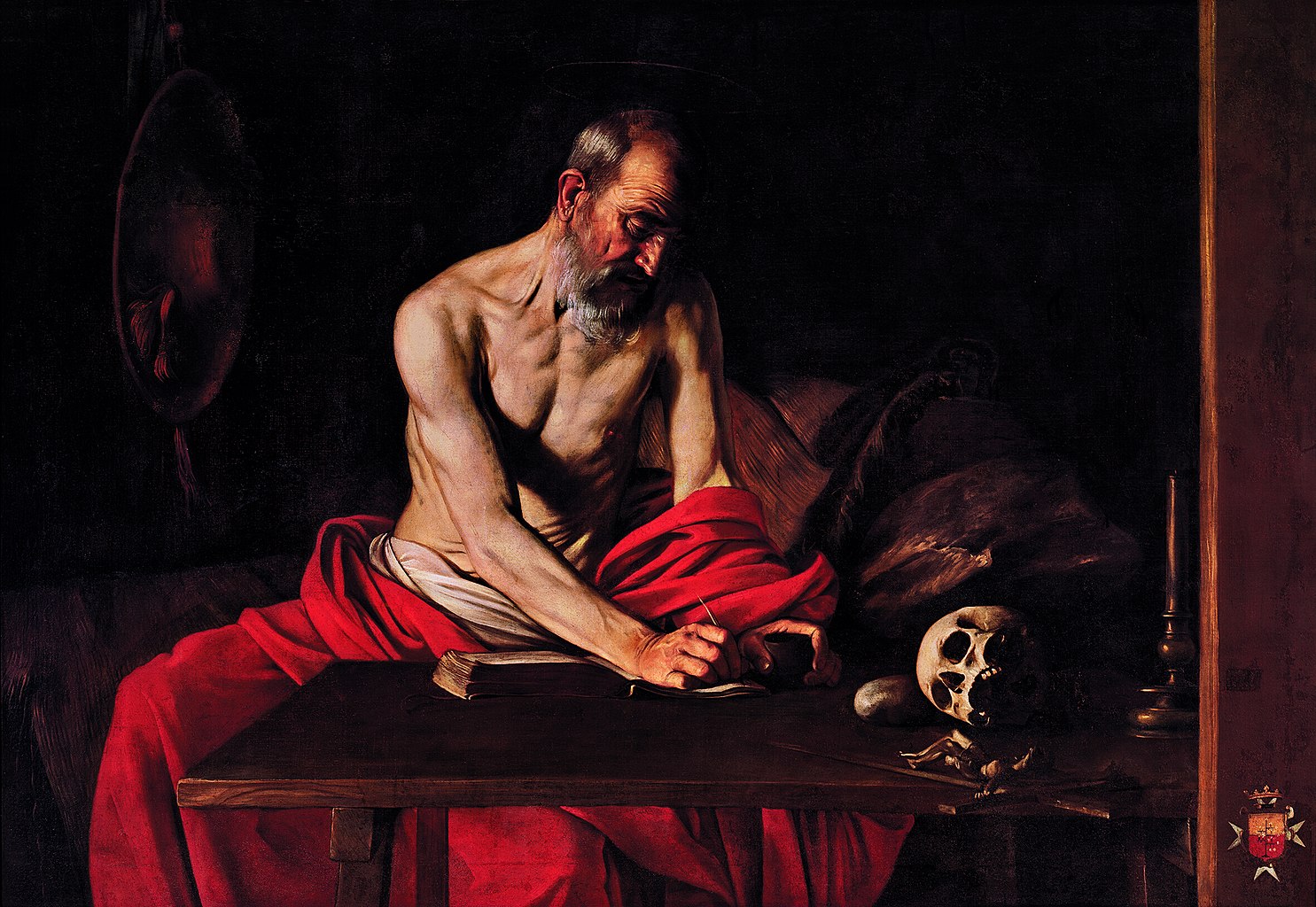 Ako N M M E By Sv T Hieronym Vzorom V Boji Proti Lenivosti   St Jerome By Michelangelo Merisi Da Caravaggio Zdroj Wikipedia 